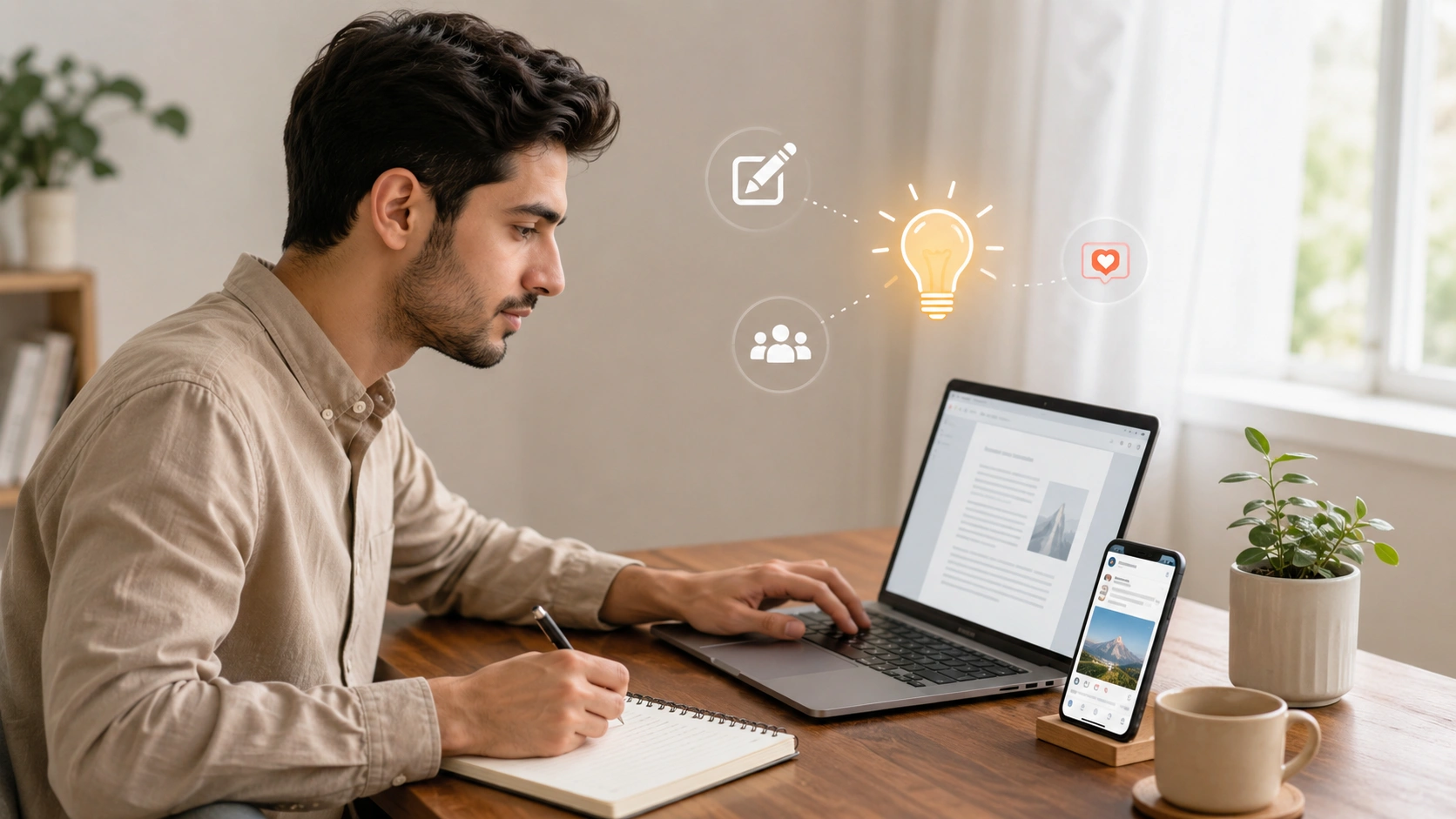 Creative Remote Work Desk setup