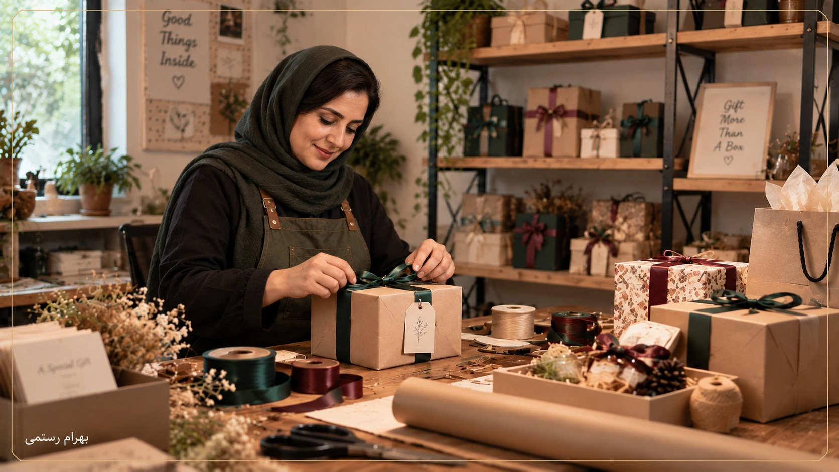 Cozy Gift Wrapping Workshop
