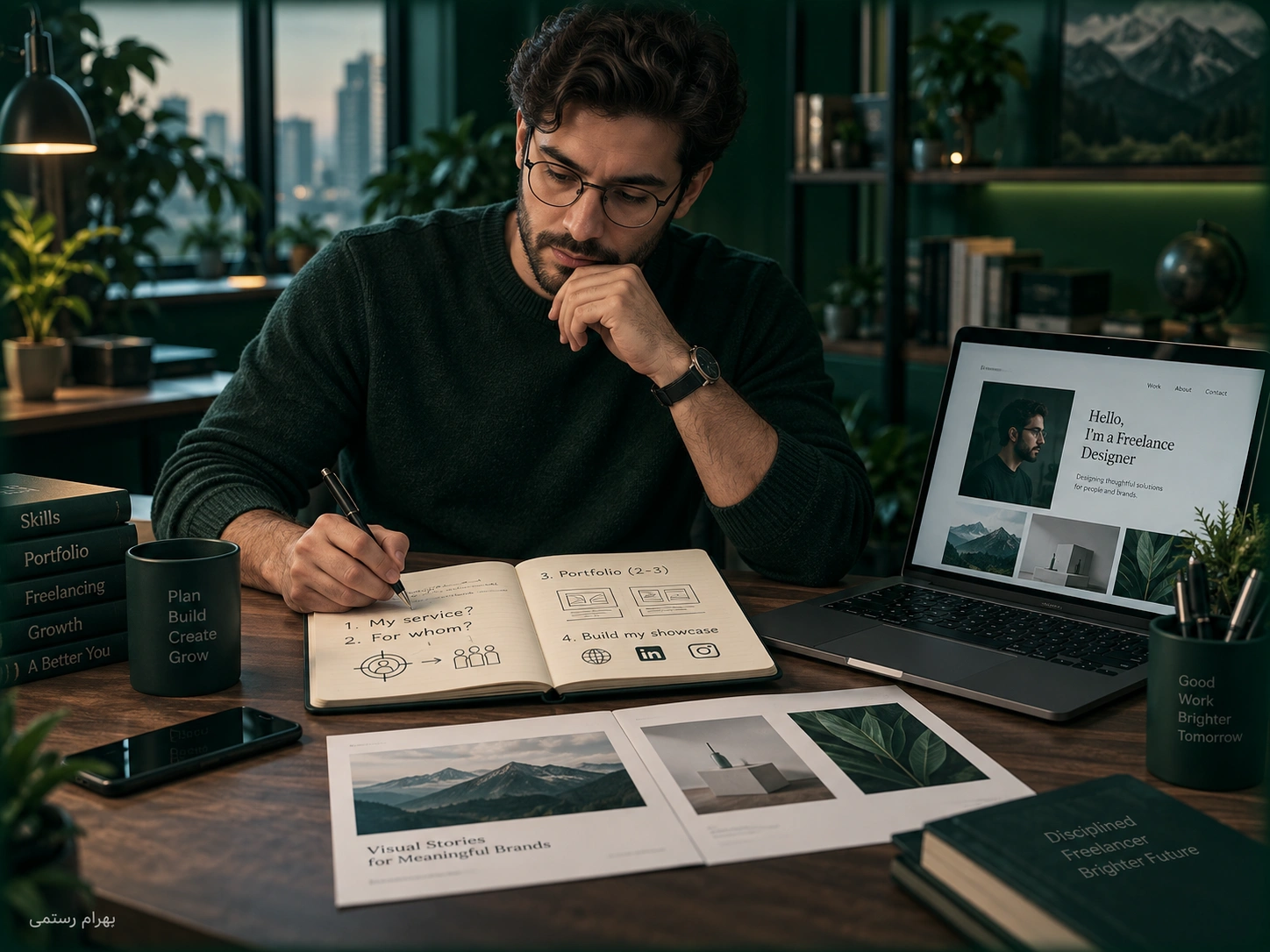Thoughtful Freelancer Workspace