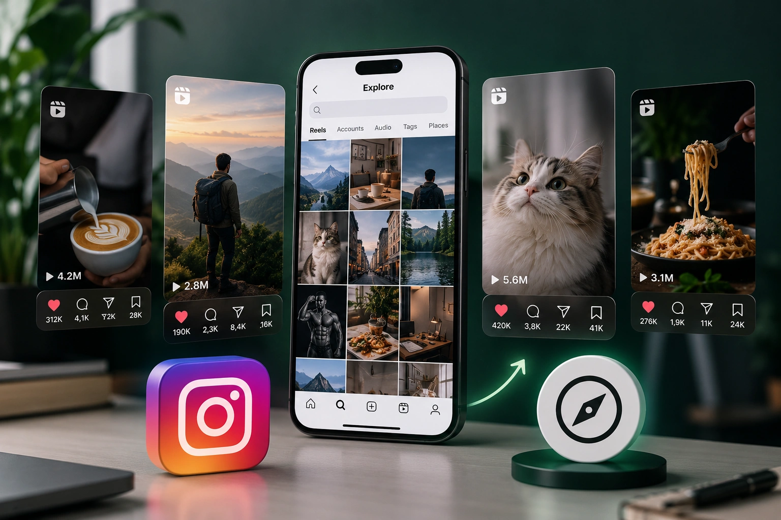 Instagram Explore Reel Showcase