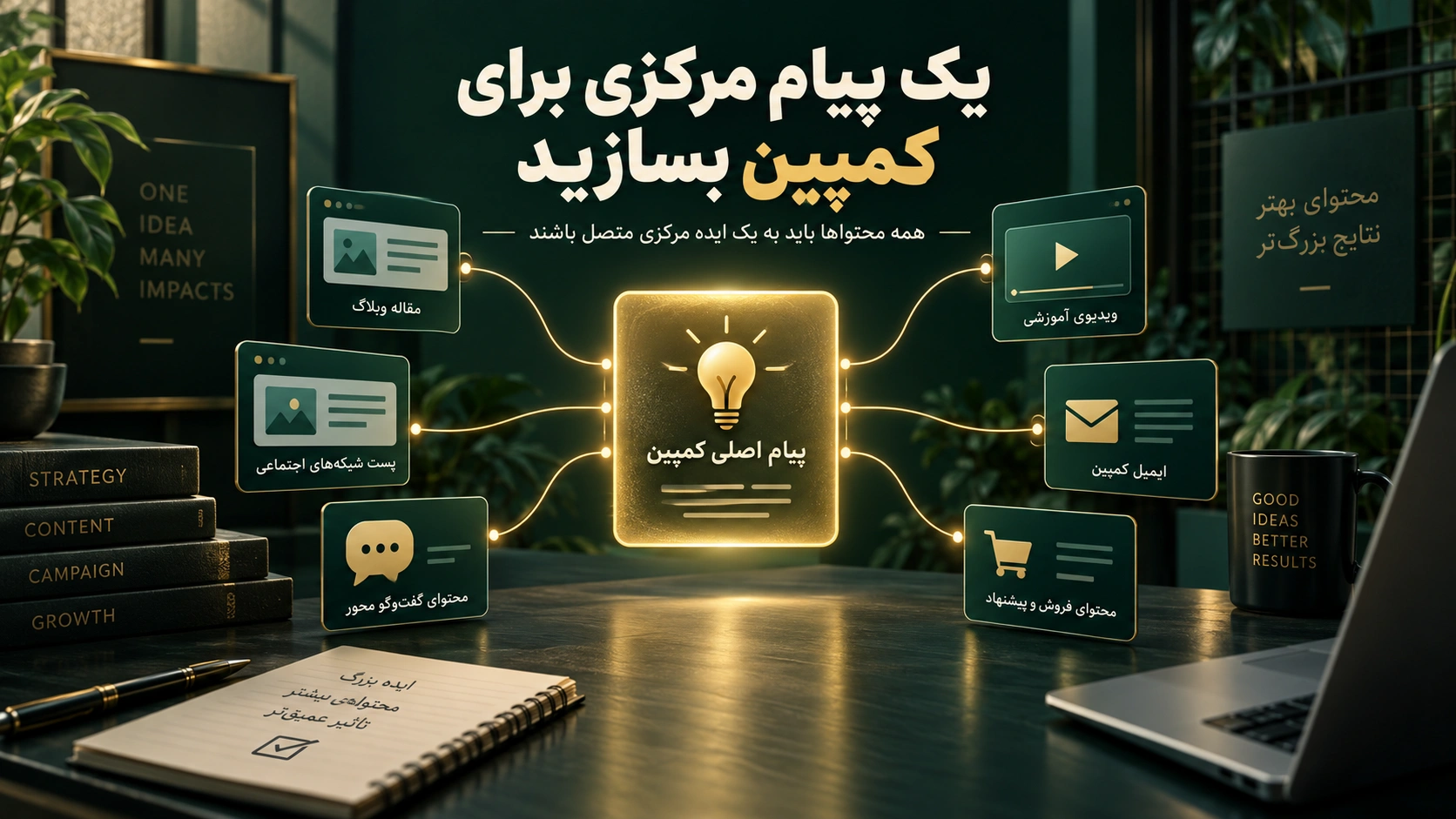 Create a central message for the campaign.