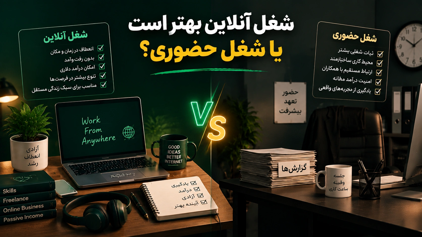 Is an online job better, or an in person one