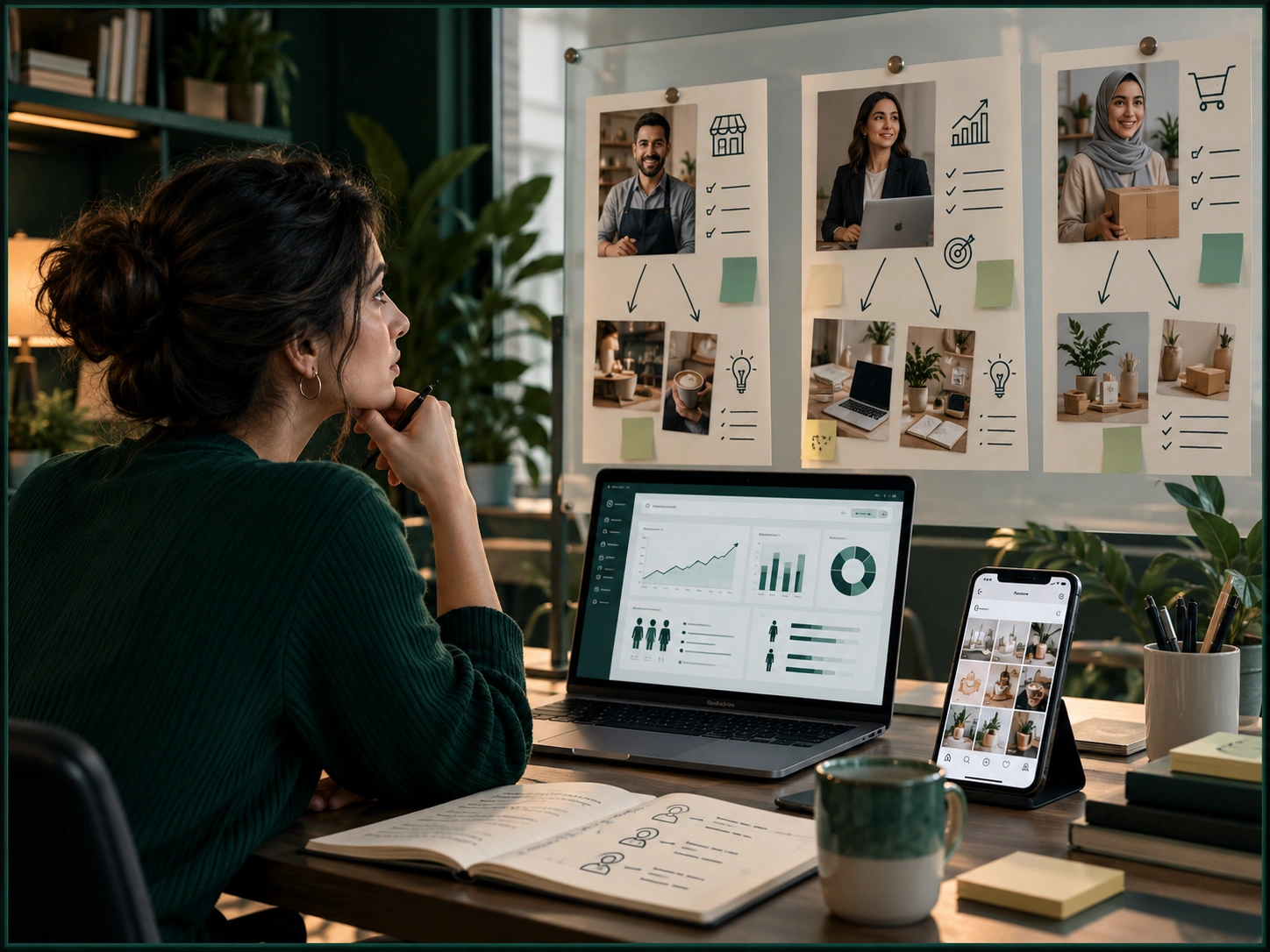 Social Media Strategy Workspace content
