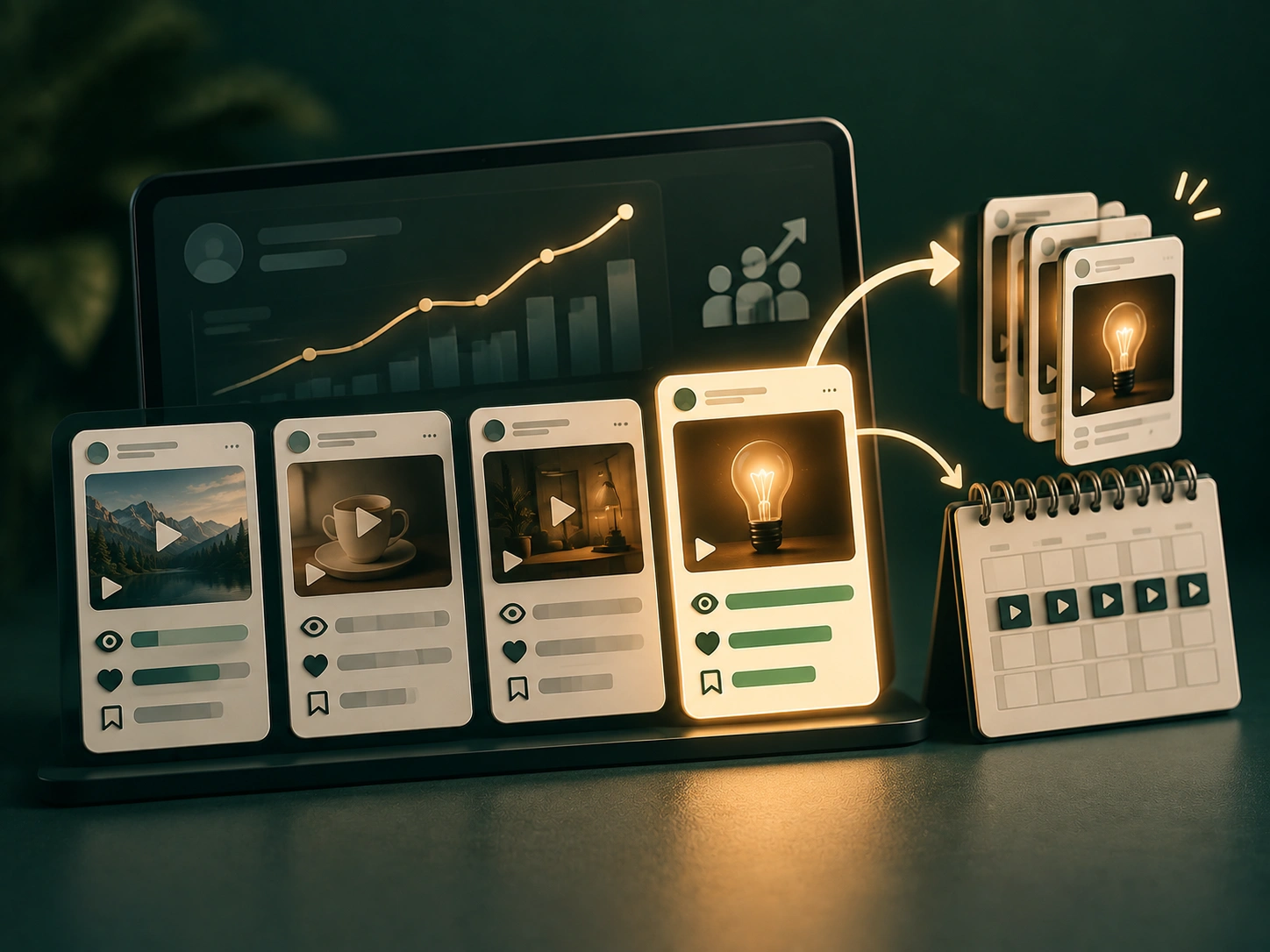 See which content is really building followers each week