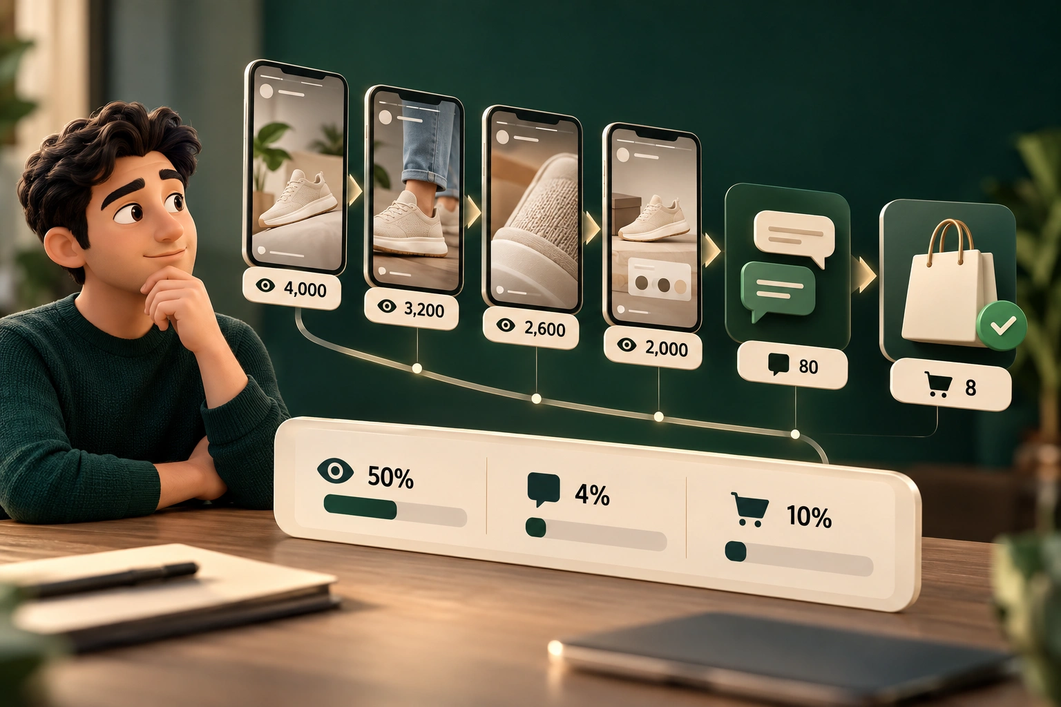 How to measure the conversion of story views into sales