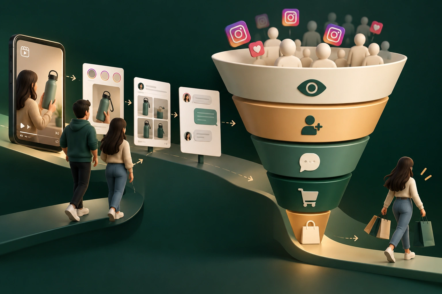Instagram Funnel to Purchase Journey