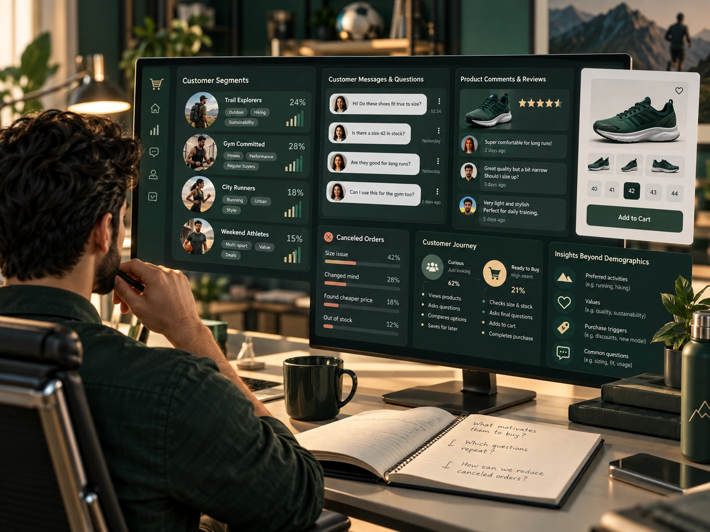 How do we identify the customer in the sales campaign brief form